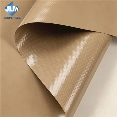 Gulung Tarpaulin Bersalut PVC 610GSM Untuk Trak Dump